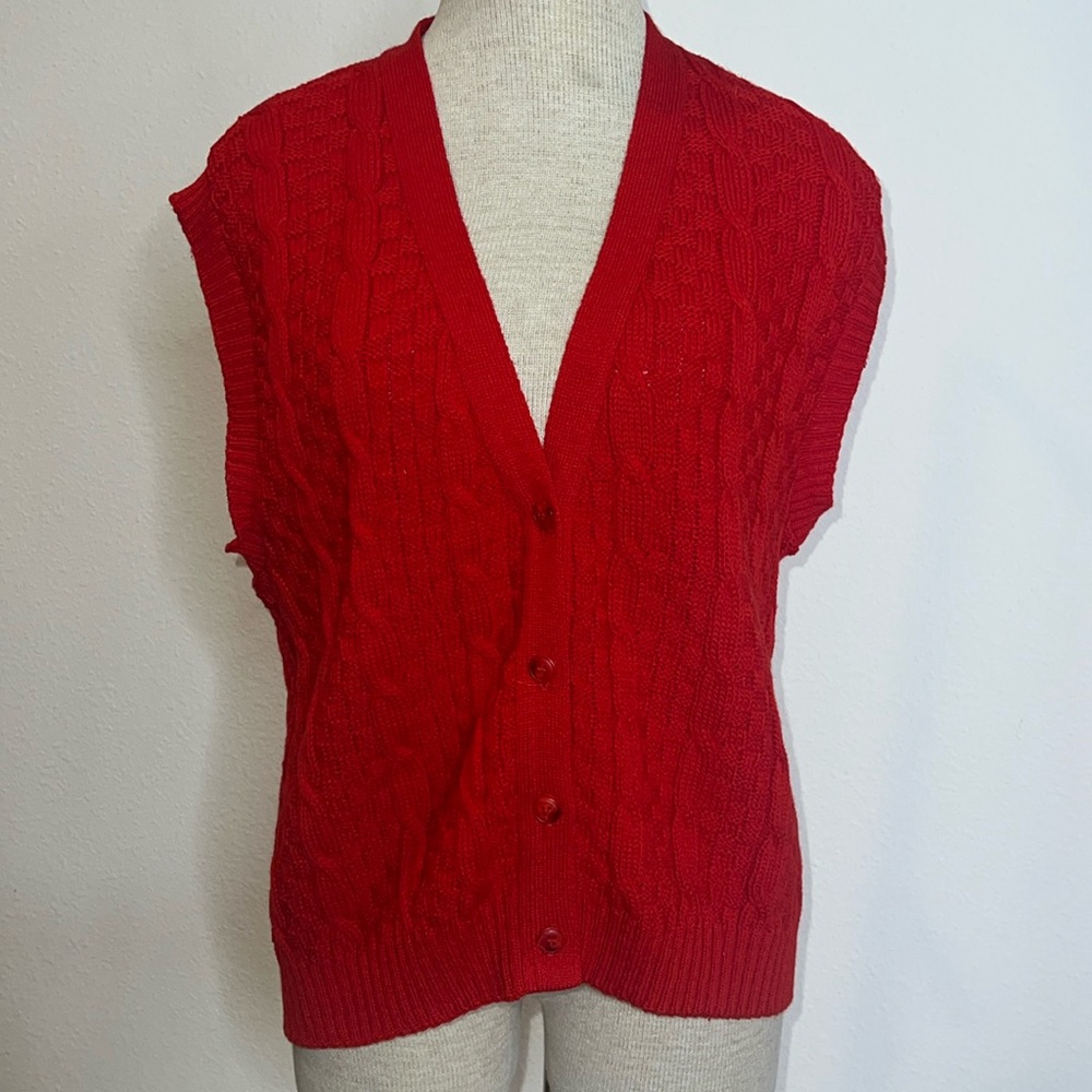 Pendleton Vintage Virgin Wool Button Closure Cabl… - image 1